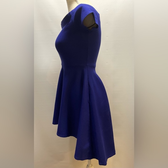 Windsor Womens Off The Shoulder Short Sleeve High Low Cocktail Skater Dress - Picture 4 of 11